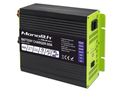 &amp;Icirc;ncărcător baterii re&amp;icirc;ncărcabile QOLTEC 12-15V 80A plumb-acid, Li-FePO4, AGM, GEL foto