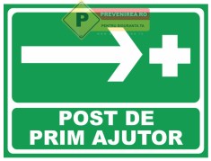 Indicatoare pentru post de prim ajutor foto