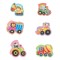 Puzzle Bebelusi, Model Vehicule Cu Animale, Set 6 Bucăți, Multicolor, Piese Mari