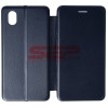 Husa Flip Samsung Galaxy A01 Core, Midnight Blue, Protectie Completa