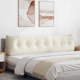 vidaXL Perna pentru spate Crem 200 x 24 x 50 cm Catifea 42014612