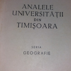 ANALELE UNIVERSITATII DIN TIMISOARA GEOGRAFIE VOL II