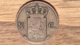 Cumpara ieftin Olanda - moneda de colectie rara - 1/2 cent 1827 - foarte greu de gasit !, Europa