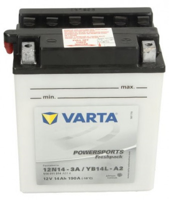 Baterie Moto Varta Powersports 14Ah 190A 12V YB14L-A2 VARTA FUN foto