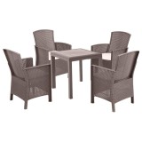 Cumpara ieftin Set mobilier de grădină Dima 4+1 cappuccino