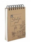 Caiet schite cu spira, Creative Craft, 11x16, 80 file, 120g