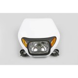 MBS Far complet + semnalizari motocross/enduro Ufo Plast Oregon, alb, Cod Produs: PF01695041