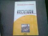 CHRONOLOGIE DE LA BELGIQUE - GEORGES HENRI DUMONT (CARTE IN LIMBA FRANCEZA)