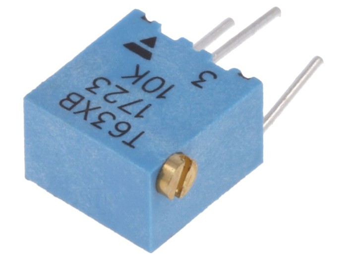 Rezistor trimer multitură 10k&Omega; IP67