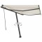 vidaXL Copertină autonomă retractabilă automat, crem, 300x250 cm 3069707