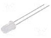Dioda LED, 5mm, ro&amp;#351;ie, {{Luminozitate}}, 20mA, 1,8...2,4V, BROADCOM (AVAGO) - HLMP-EG3E-QT000