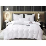 Cumpara ieftin Lenjerie de Pat, Jacquard Satinat cu Elastic, pentru Pat Dublu, 6 Piese, Alb - ION90