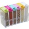 Set 6 recipiente pentru condimente, plastic, multicolor, 17x10.2x5.5 cm