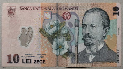 Bancnota 10 lei Romania 2005 foto