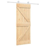 Cumpara ieftin Usa glisanta cu set de feronerie 80x210 cm, lemn masiv de pin