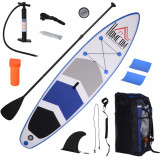 HOMCOM Placă SUP Gonflabilă, Stand Up Paddle, Vaslă Reglabilă, 325x80x15cm, Accesorii Complete | Aosom Romania