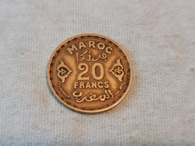 Maroc - 20 francs 1952. foto
