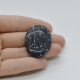 Cabochon obsidian fulg de nea 38x27x6mm c77