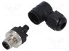 Conector M12 5 pini tată IP67 &icirc;n unghi pe cablu 30V 4A LUTRONIC