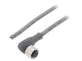 Cablu de conectare M12 5 pini 3m unghi 63VAC 2,5A