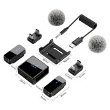 Lavaliera Wireless 2.4GHz Profesionala, Ultra-Compacta, CRISTALIS SALE&trade;, Plug &amp; Play, Compatibila Android / iPhone / Camera/Laptop