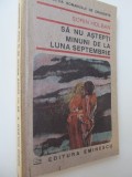 Sa nu astepti minuni de la luna septembrie - Sorin Holban