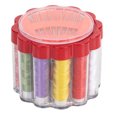 Set Croitorie, 12 Bucăți, Multicolor, Cu Foarfecă și Ace foto