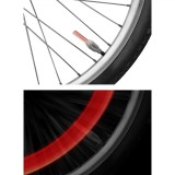 Lumini LED Bicicletă, Set 2 Bucăți, Montare Supapă, Culoare Roșu, Oem