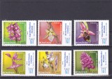 2007 LP 1758 b ORHIDEE SALBATICE CU TABS EFIRO COMBINAT ENG. + ROMANA SERIE MNH, Flora, Nestampilat