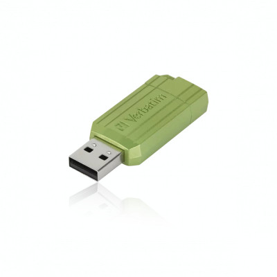 Memorie USB 2.0 128GB PINSTRIPE STORE N GO verde 49462 foto