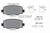 Set placute frana TEXTAR 2573401
