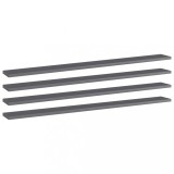 vidaXL Plăci bibliotecă, 4 buc. gri extralucios, 100 x 10 x 1,5 cm PAL 805376