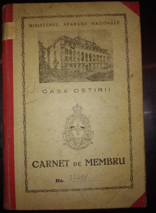 Casa Ostirii, Carnet de membru - 1943