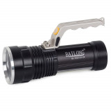 Lanterna aluminiu, cu acumulator, camping, tactica, Bailong, LED CREE XM-L T6, ZOOM, USB, reglabila, IPX4, 400 m, 6.5x17.5-18.7