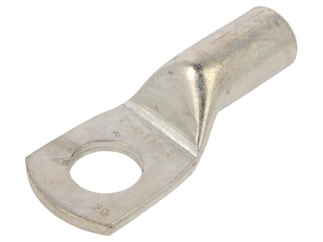 V&acirc;rf inelar tubular cupru M20 120mm2 crimpat pe cablu