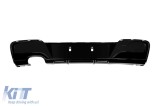 Difuzor tip M Performance Design Design potrivit pentru bara spate M technik pe BMW Seria 1 F20 2010-2015 -oo----, lac negru Performance AutoTuning