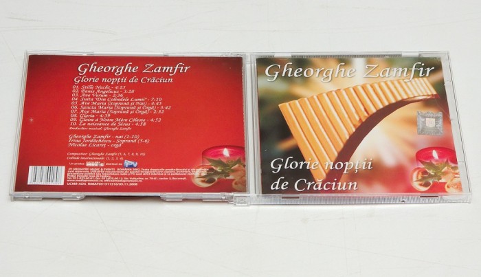 Gheorghe Zamfir &ndash; Glorie Nopții De Crăciun - CD audio original Mediapro Music