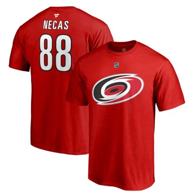 Carolina Hurricanes tricou de bărbați Martin Nečas #88 Stack Logo Name &amp;amp;amp; Number - XL foto