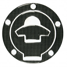 Autocolant protector pentru buson rezervor motocicleta, Carbon, Ducati, 5 gauri LAMOT90007
