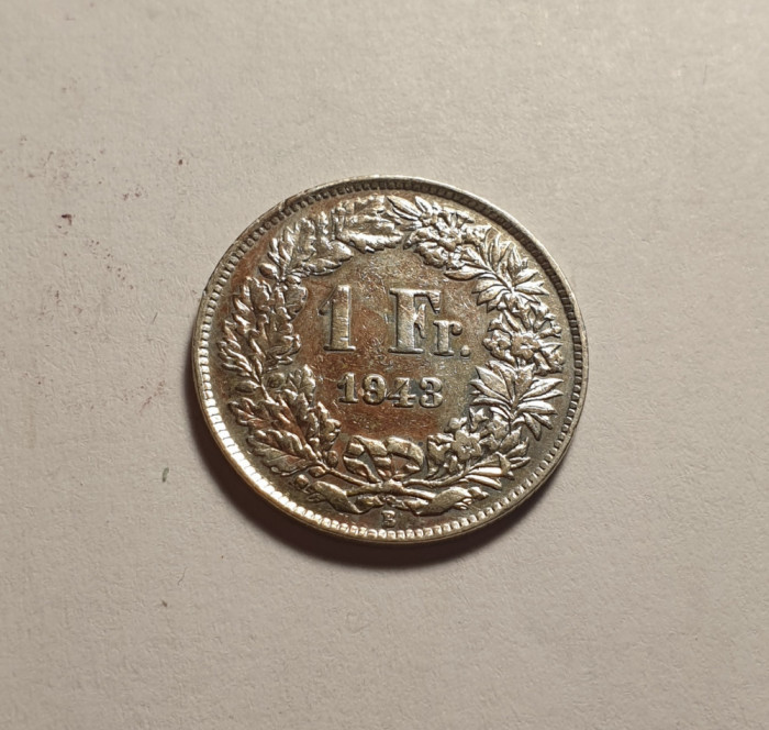 Elvetia 1 Franc 1943 Frumos