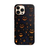 Husa compatibila cu Apple iPhone 13 model Excited pumpkins, Silicon, TPU, Viceversa, Transparent, Carcasa
