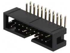 Conector IDC Soclu Tată PIN 20 cu Unghi de 90&deg; THT Aurit 2,54mm - Componentă Electronică Professionala