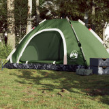 Cort de camping pentru 5 persoane, eliberare rapida, verde