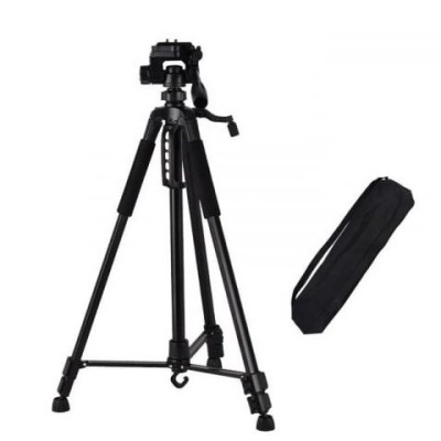 Trepied foto universal, pentru camere, GoPro, telefon, filet 1 4, inaltime maxima 168 cm foto