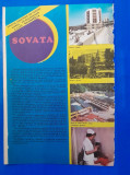 1987, Reclamă statiunea balneo SOVATA comunism 24x16 cm MURES epoca aur medical