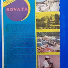 1987, Reclamă statiunea balneo SOVATA comunism 24x16 cm MURES epoca aur medical