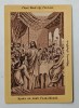 IISUS HRISTOS PREFCAND VINUL IN APA LA NUNTA DE LA CANA GALILEII , CROMOLITOGRAFIE , FORMAT CARTE POSTALA , CCA . 1900