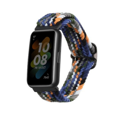 Curea kwmobile pentru Huawei Band 7, Nylon, Multicolor, 59428.17 foto