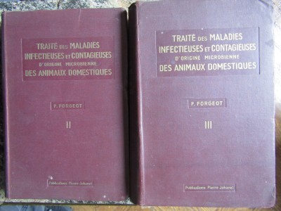 Trait&amp;eacute; des maladies infectieuses et contagieuses des animaux domestiques foto