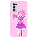 Husa compatibila cu Oppo Reno 4 Lite model Princess Bumblegum Adventure time, Silicon, TPU, Viceversa, Transparent, Carcasa